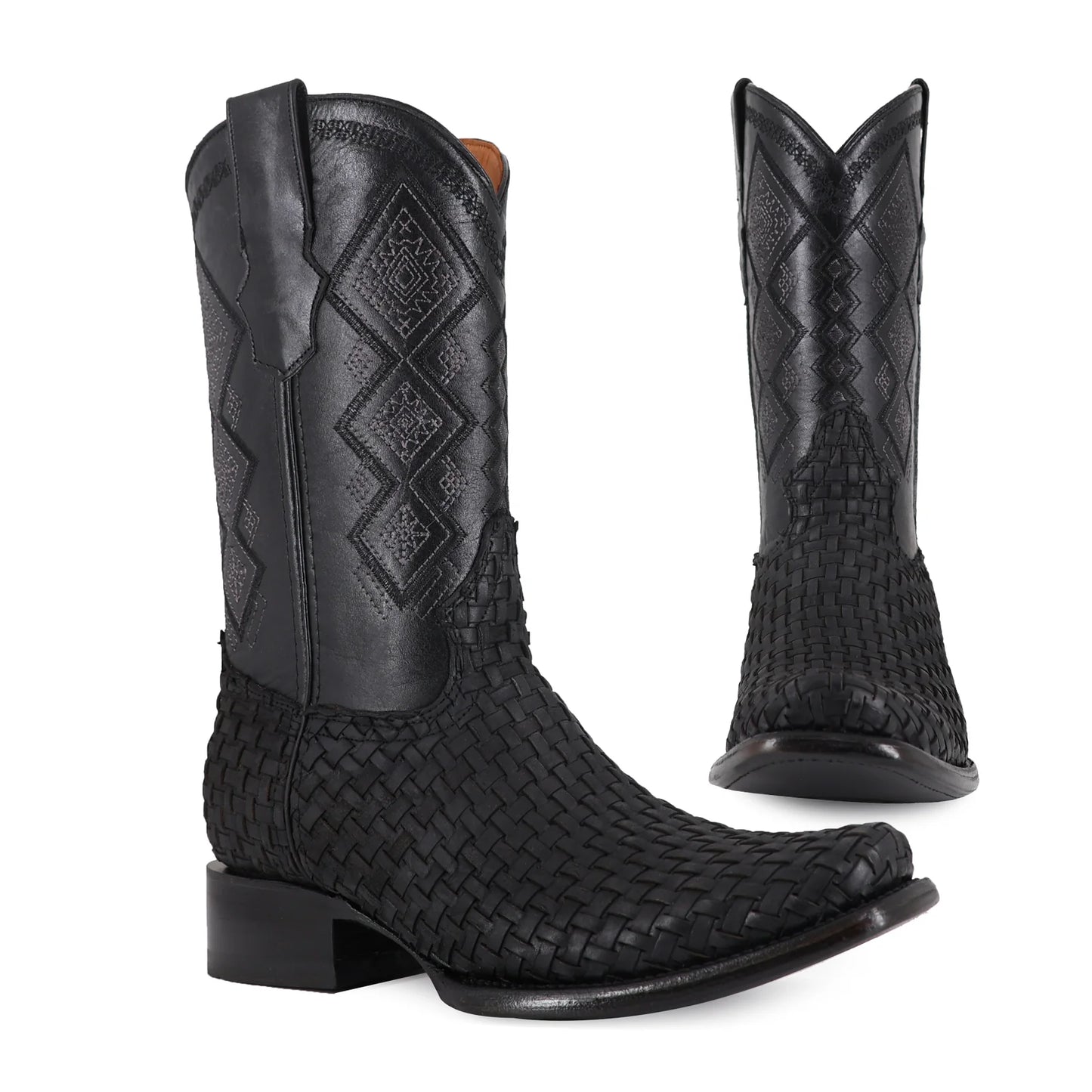 Bota Vaquera Dubai Petatillo Negra