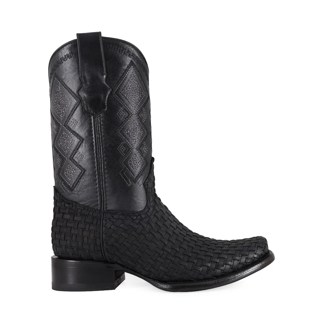 Bota Vaquera Dubai Petatillo Negra